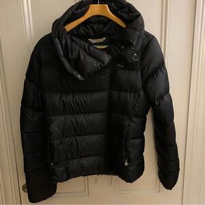 Ralph Lauren RLX Puffer Jacket women’s L nylon down black zip lightweight winter